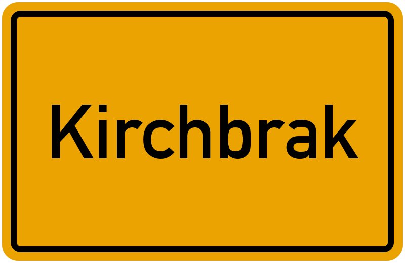 Ortsschild Kirchbrak