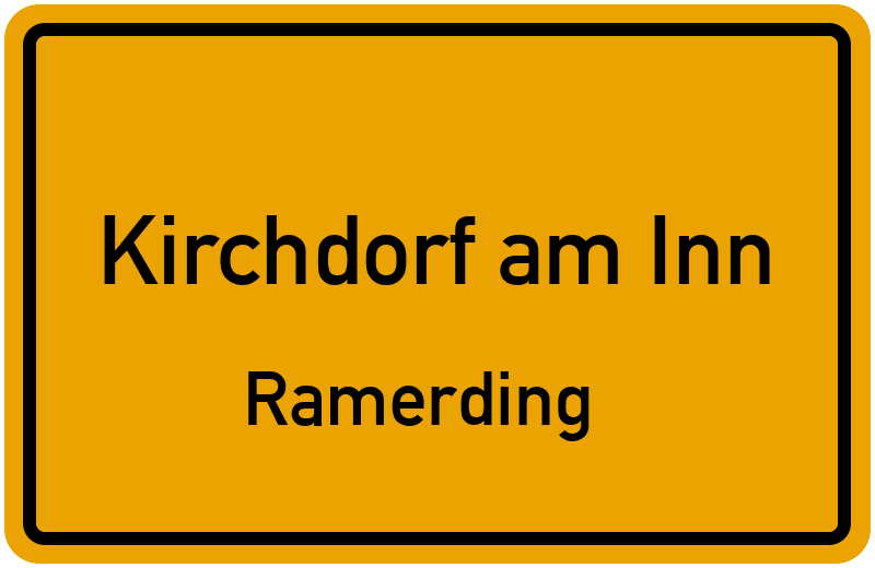 Ortsschild Kirchdorf am Inn