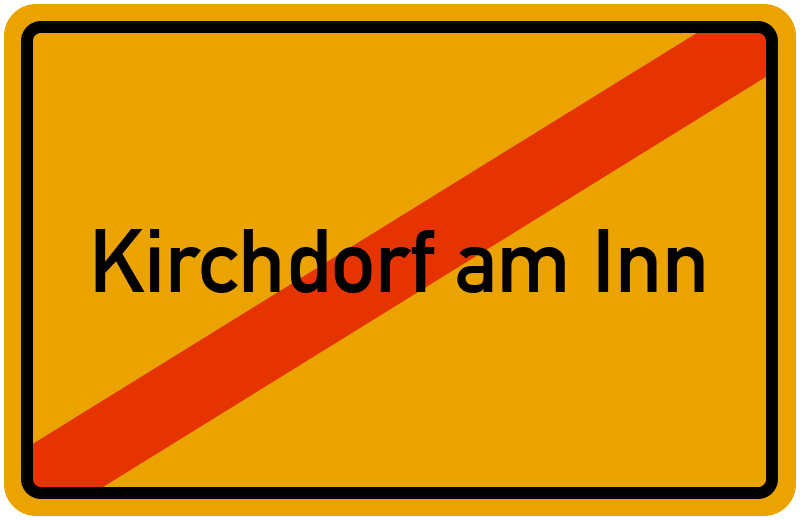 Ortsschild Kirchdorf am Inn