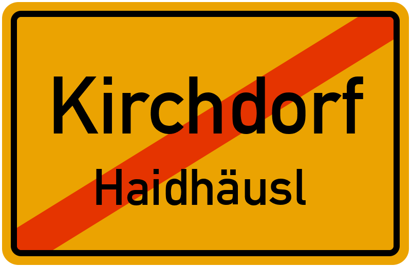 Ortsschild Kirchdorf