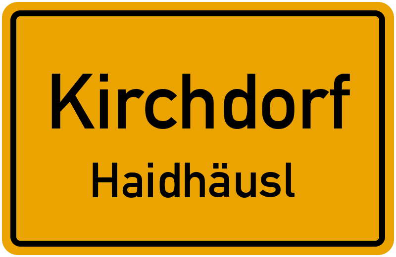 Ortsschild Kirchdorf
