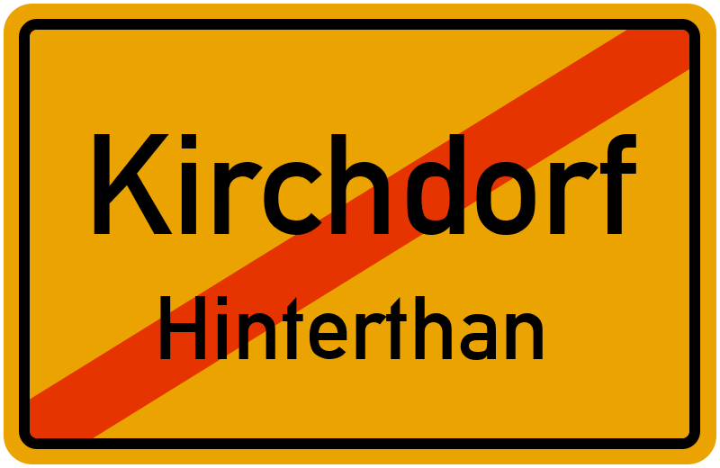 Ortsschild Kirchdorf