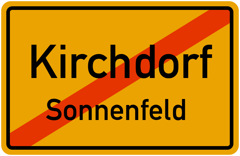 Ortsschild Kirchdorf
