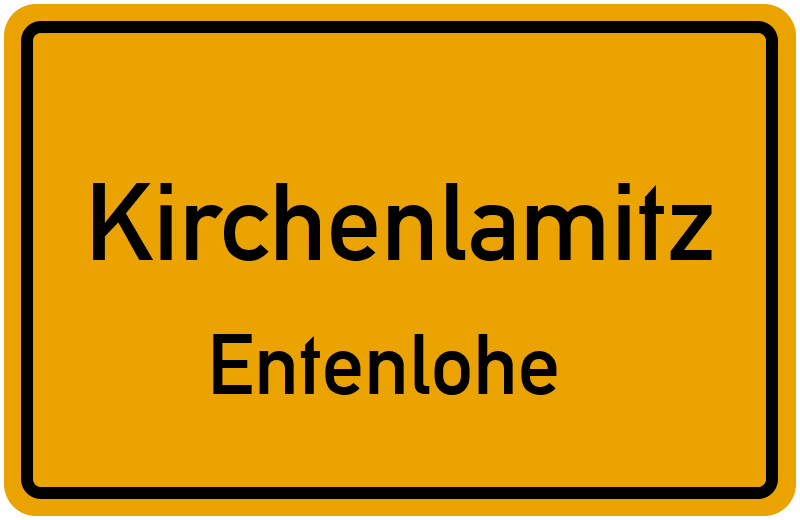 Ortsschild Kirchenlamitz