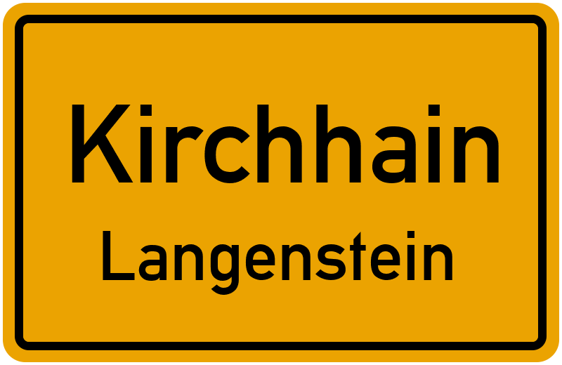 Ortsschild Kirchhain