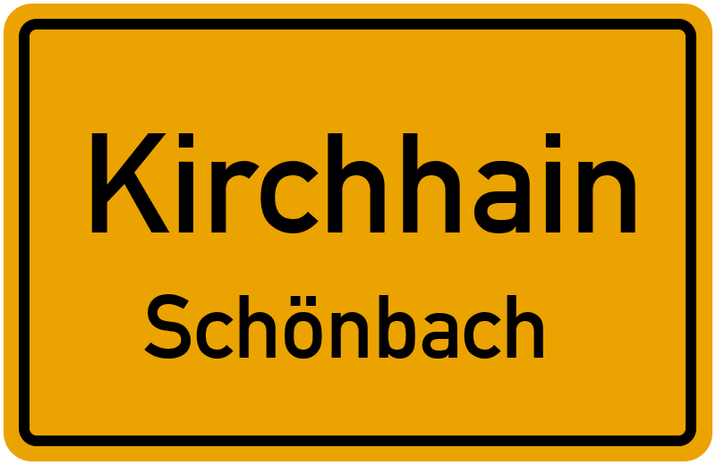 Ortsschild Kirchhain