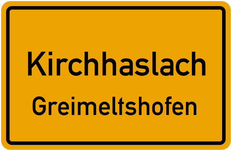 Ortsschild Kirchhaslach