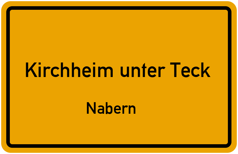 Ortsschild Kirchheim unter Teck