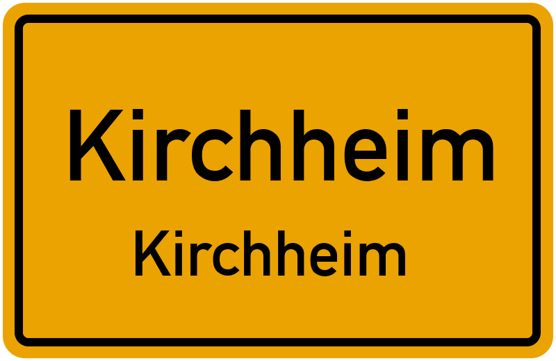 Ortsschild Kirchheim