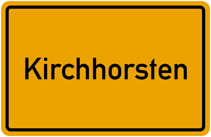 Ortsschild Kirchhorsten
