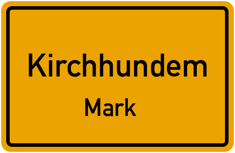 Ortsschild Kirchhundem