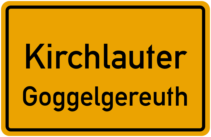 Ortsschild Kirchlauter