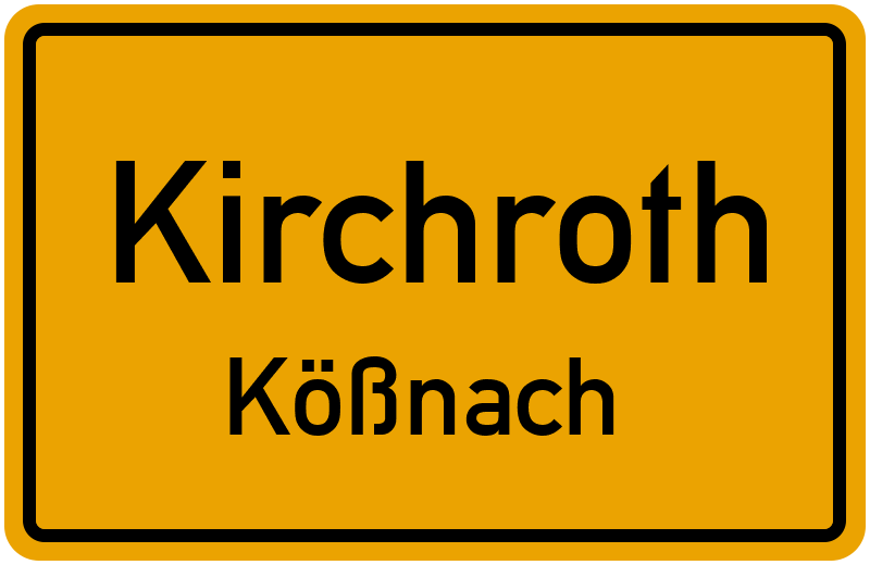 Ortsschild Kirchroth
