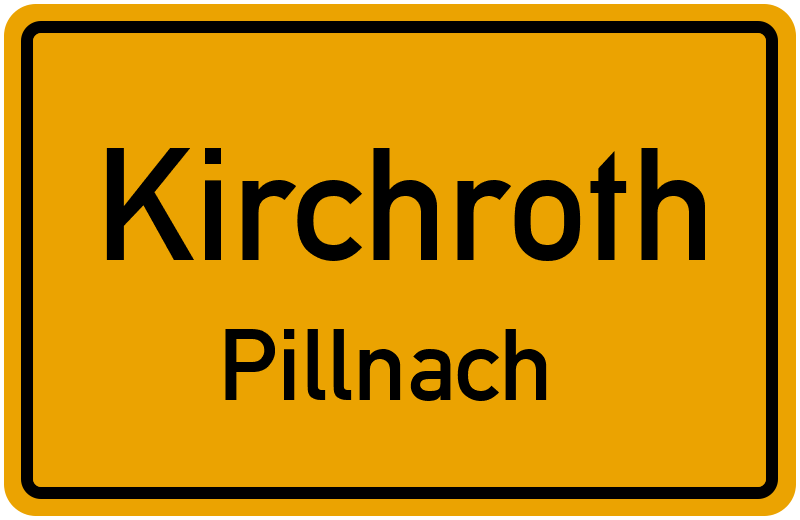 Ortsschild Kirchroth