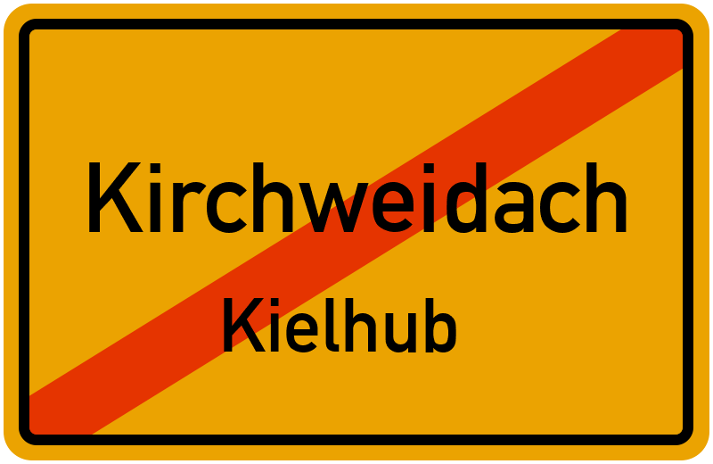 Ortsschild Kirchweidach