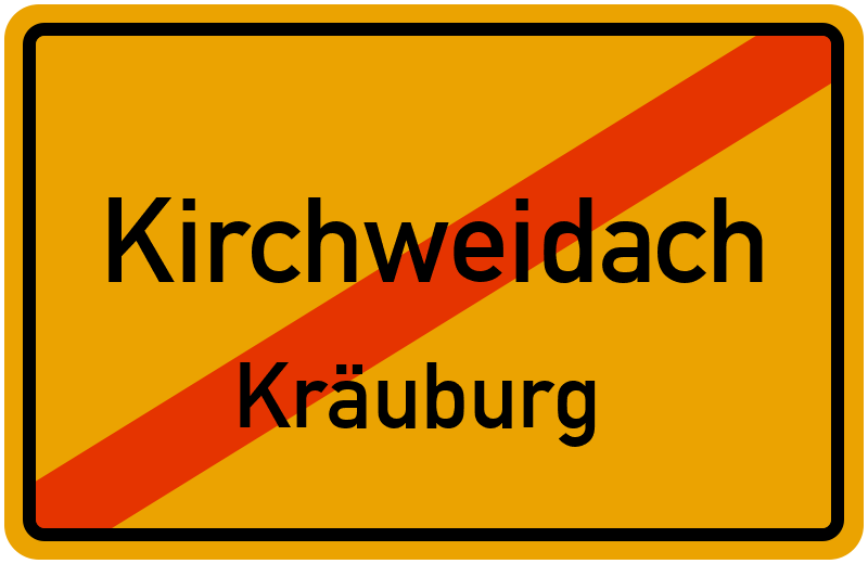 Ortsschild Kirchweidach
