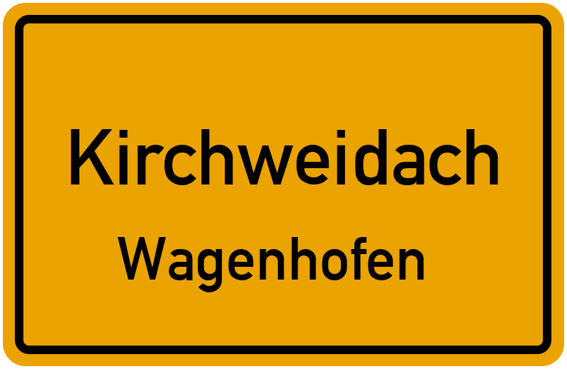 Ortsschild Kirchweidach