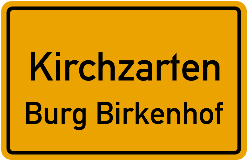 Ortsschild Kirchzarten