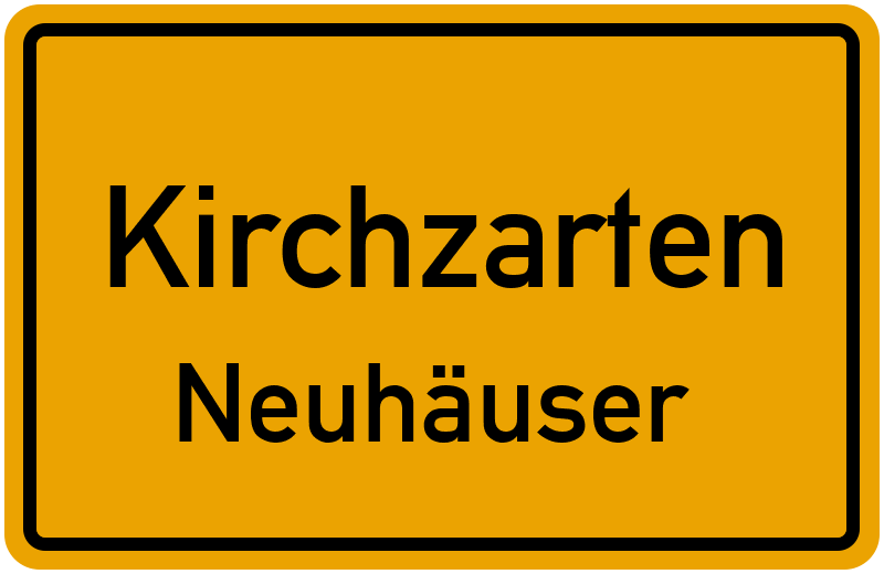 Ortsschild Kirchzarten