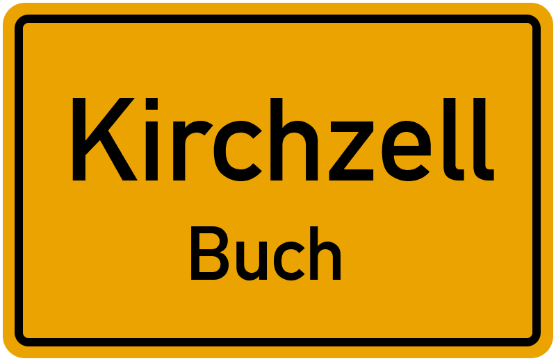 Ortsschild Kirchzell