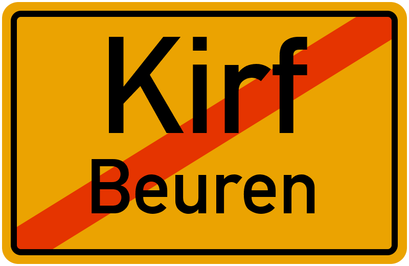 Ortsschild Kirf