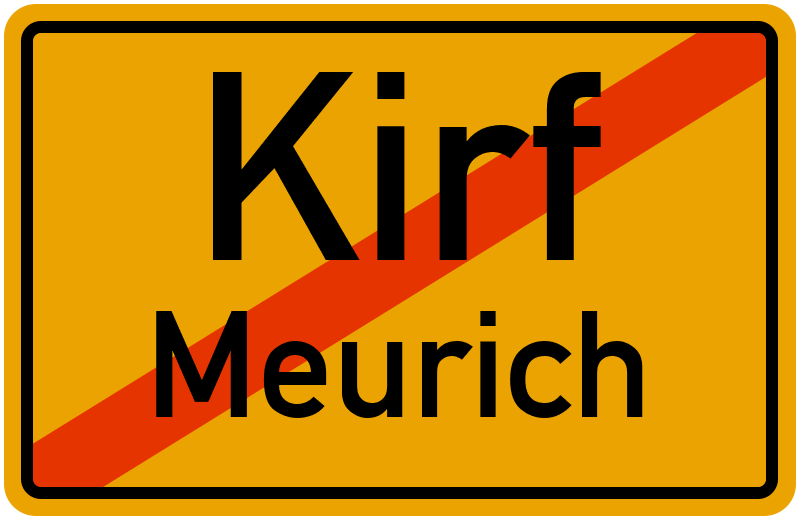 Ortsschild Kirf