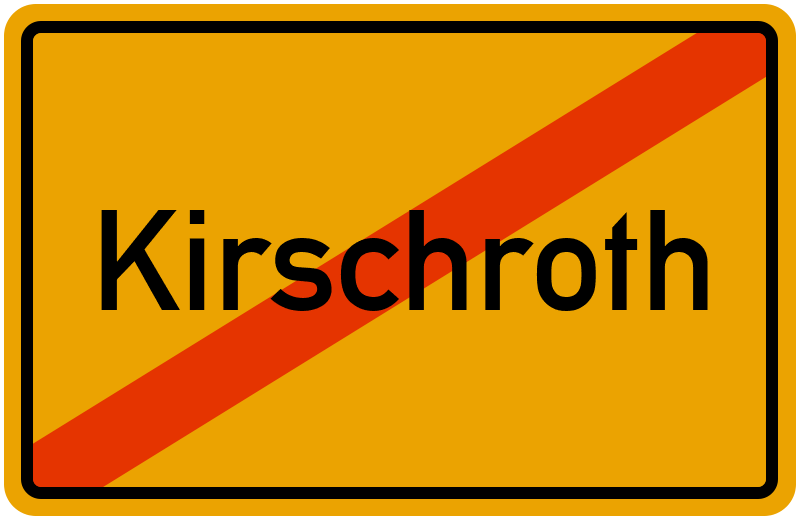 Ortsschild Kirschroth