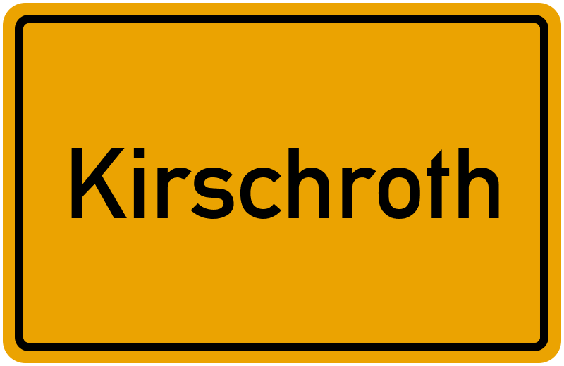 Ortsschild Kirschroth