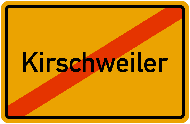 Ortsschild Kirschweiler