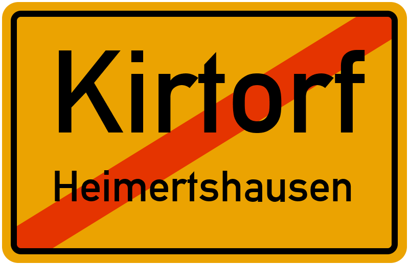Ortsschild Kirtorf