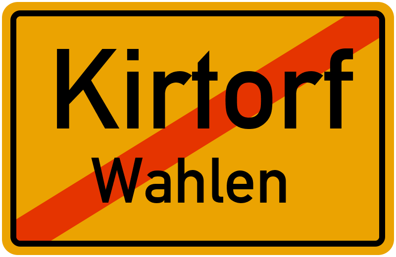 Ortsschild Kirtorf