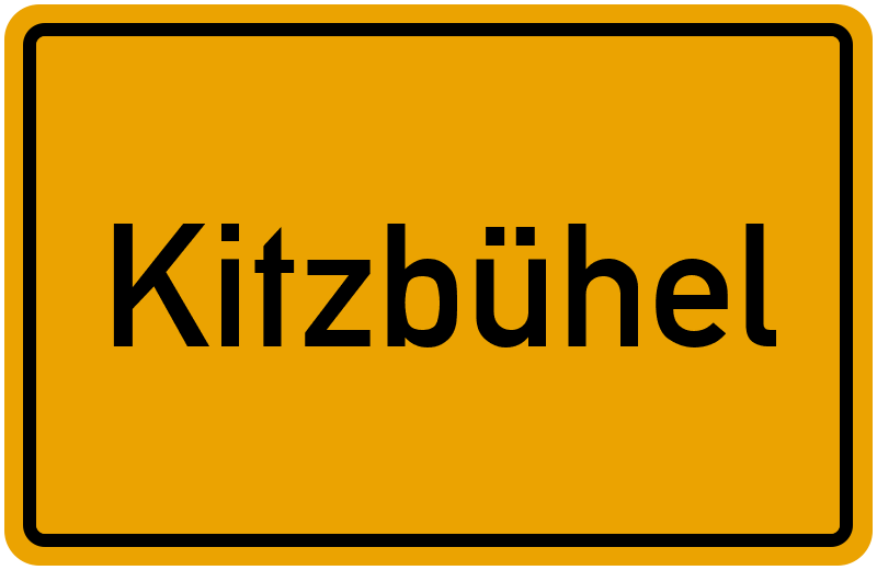 Ortsschild Kitzbühel
