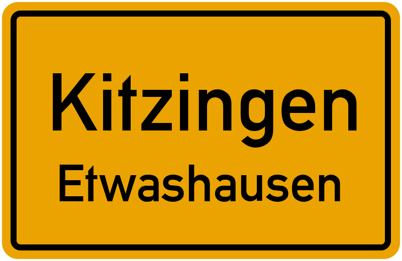 Ortsschild Kitzingen