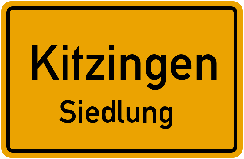 Ortsschild Kitzingen