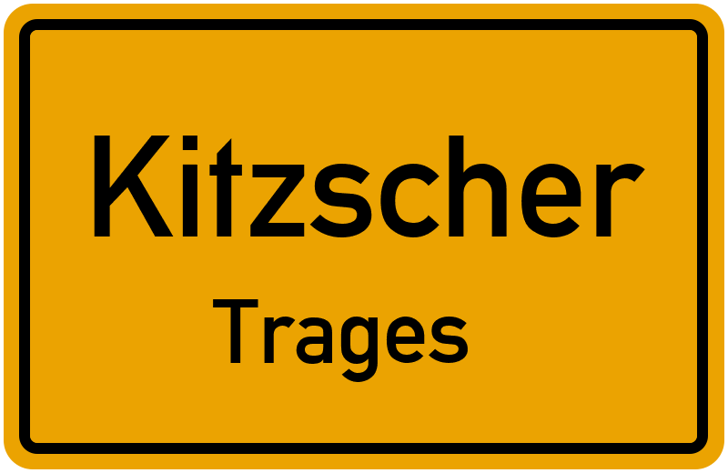 Ortsschild Kitzscher