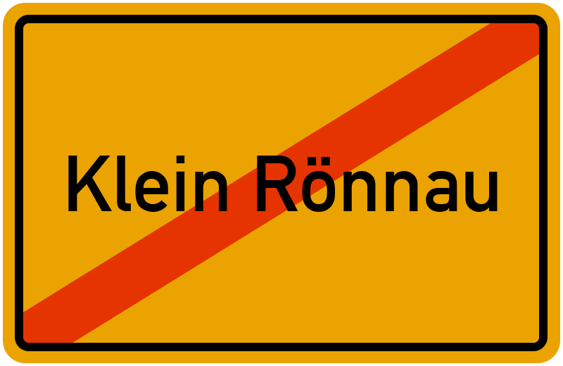 Ortsschild Klein Rönnau