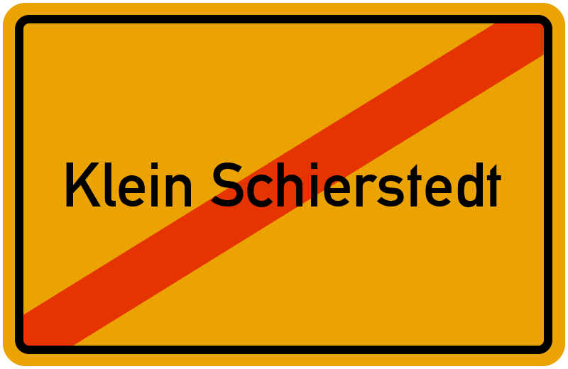Ortsschild Klein Schierstedt