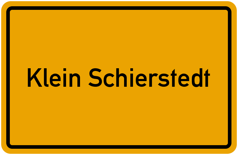 Ortsschild Klein Schierstedt
