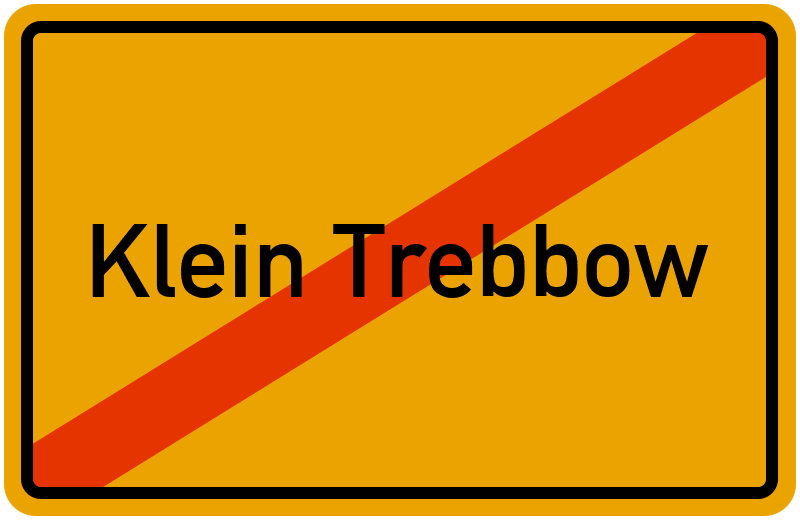 Ortsschild Klein Trebbow