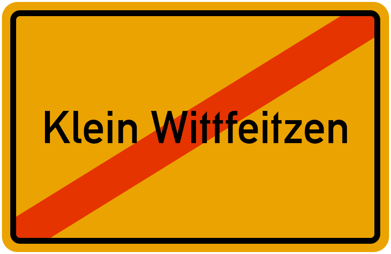 Ortsschild Klein Wittfeitzen