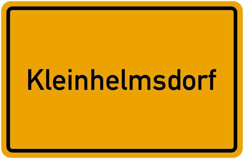 Ortsschild Kleinhelmsdorf