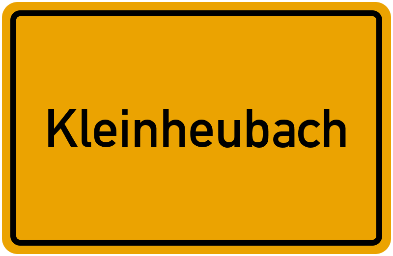 Ortsschild Kleinheubach