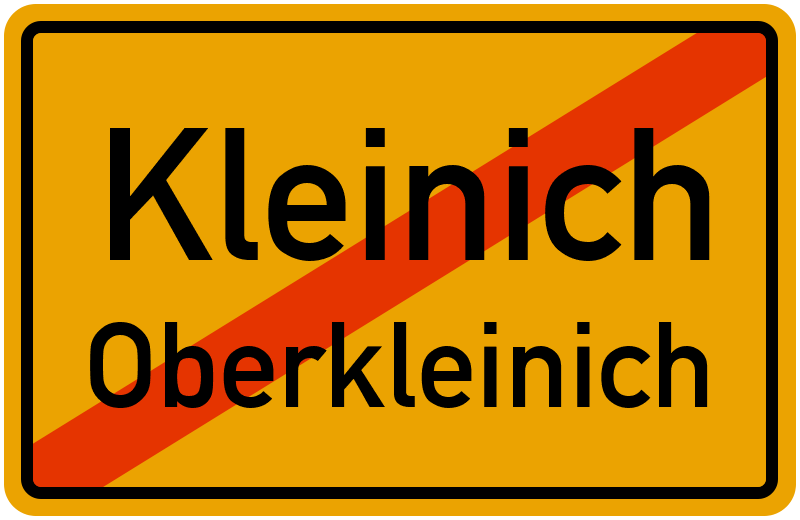 Ortsschild Kleinich