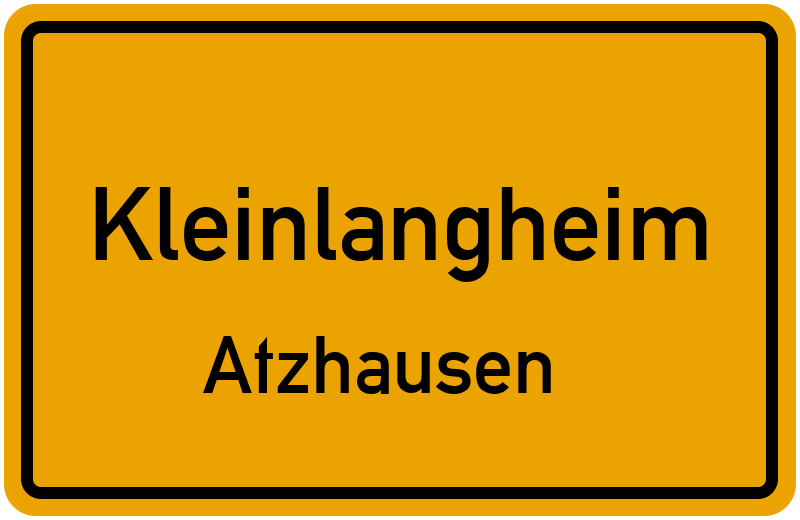 Ortsschild Kleinlangheim