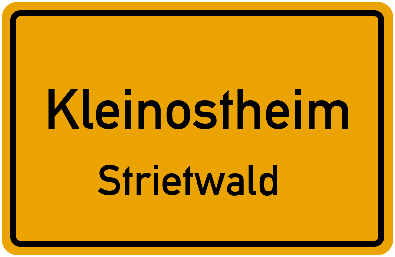 Ortsschild Kleinostheim