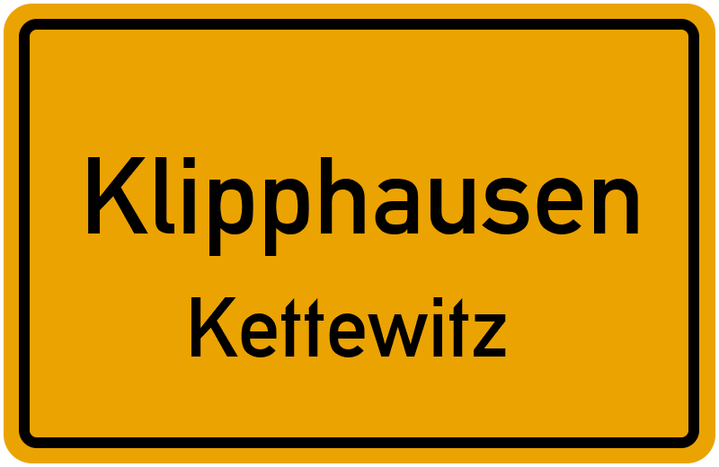 Ortsschild Klipphausen