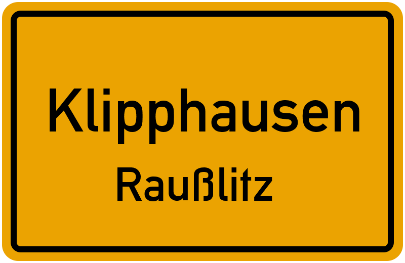 Ortsschild Klipphausen