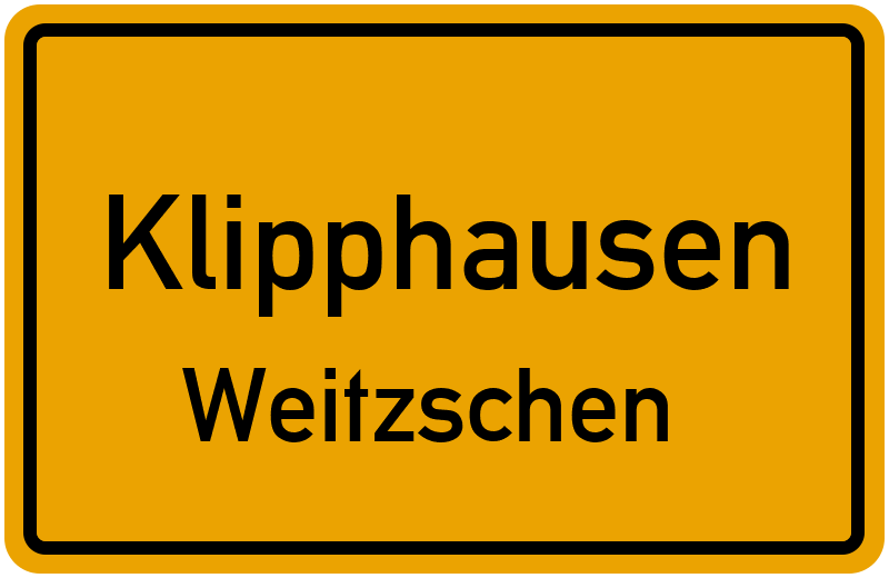 Ortsschild Klipphausen