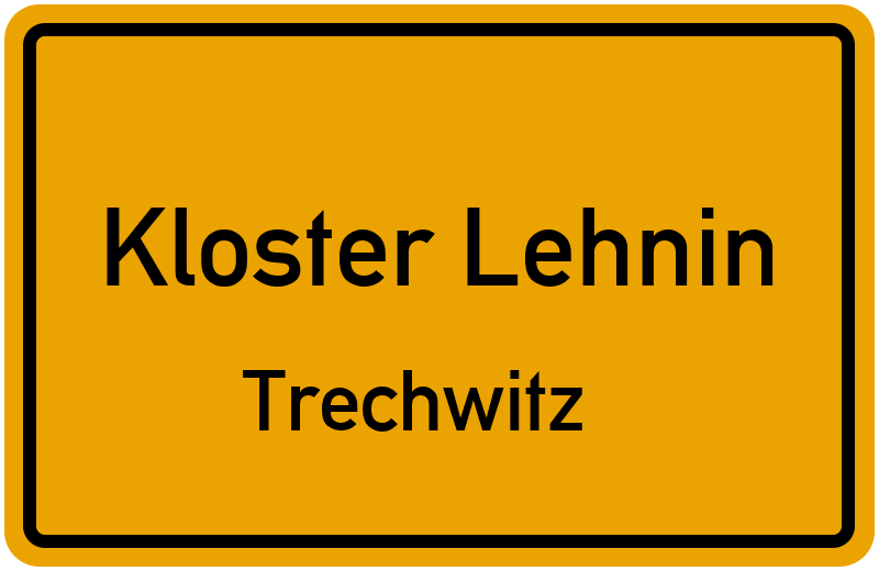 Ortsschild Kloster Lehnin