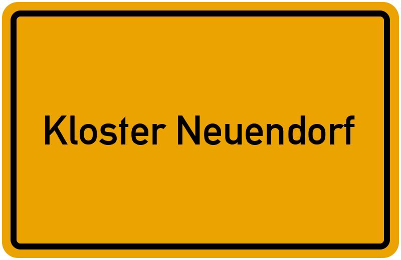 Ortsschild Kloster Neuendorf